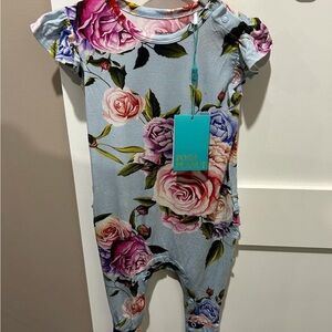 NWT Posh Peanut Ruffle Bum One Piece Romper